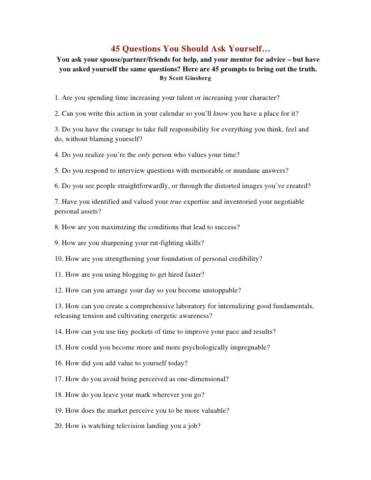 Questions to ask of your essay content