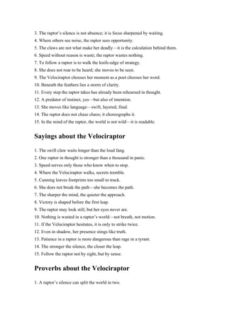 45 Velociraptor Quotes, Sayings, and Proverbs.docx