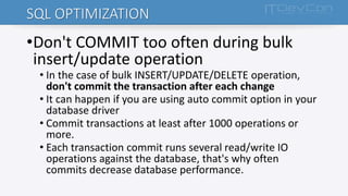 45 ways to speed up firebird database | PDF