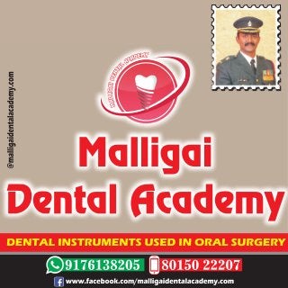 Oral & Maxilofacial Surgery instruments - 46 , Malligai Dental Academy
