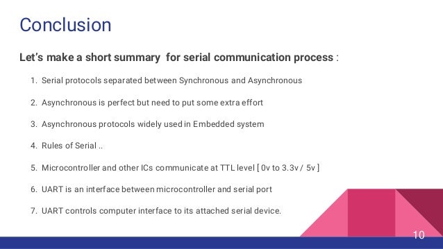 Asynchronous Serial Connection Asynchronous Serial Connection