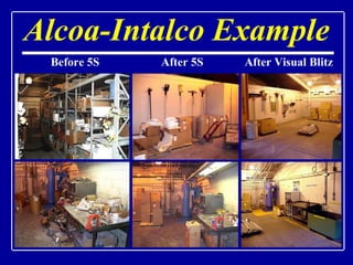 Alcoa-Intalco Example <ul><li>Before 5S  After 5S  After Visual Blitz </li></ul>