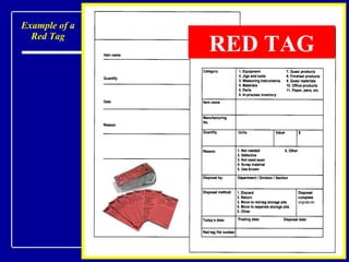 Example of a Red Tag RED TAG 