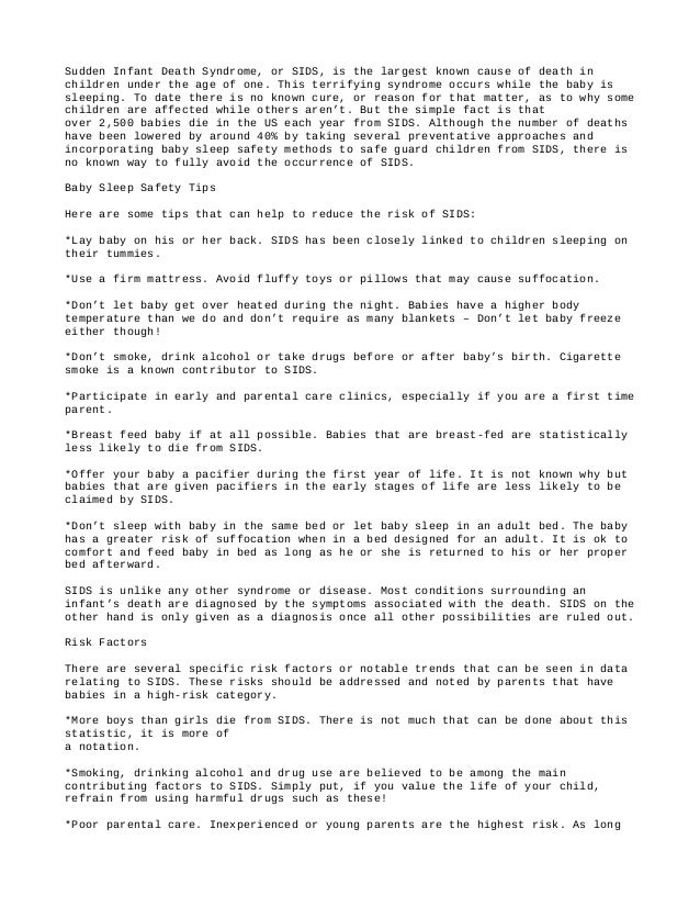 Baby Sleep Safety Tips