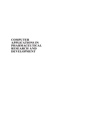 Computer Applications In Pharmaceutical Research And Development Sean ...