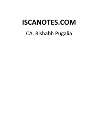 ISCANOTES.COM
CA. Rishabh Pugalia
 
