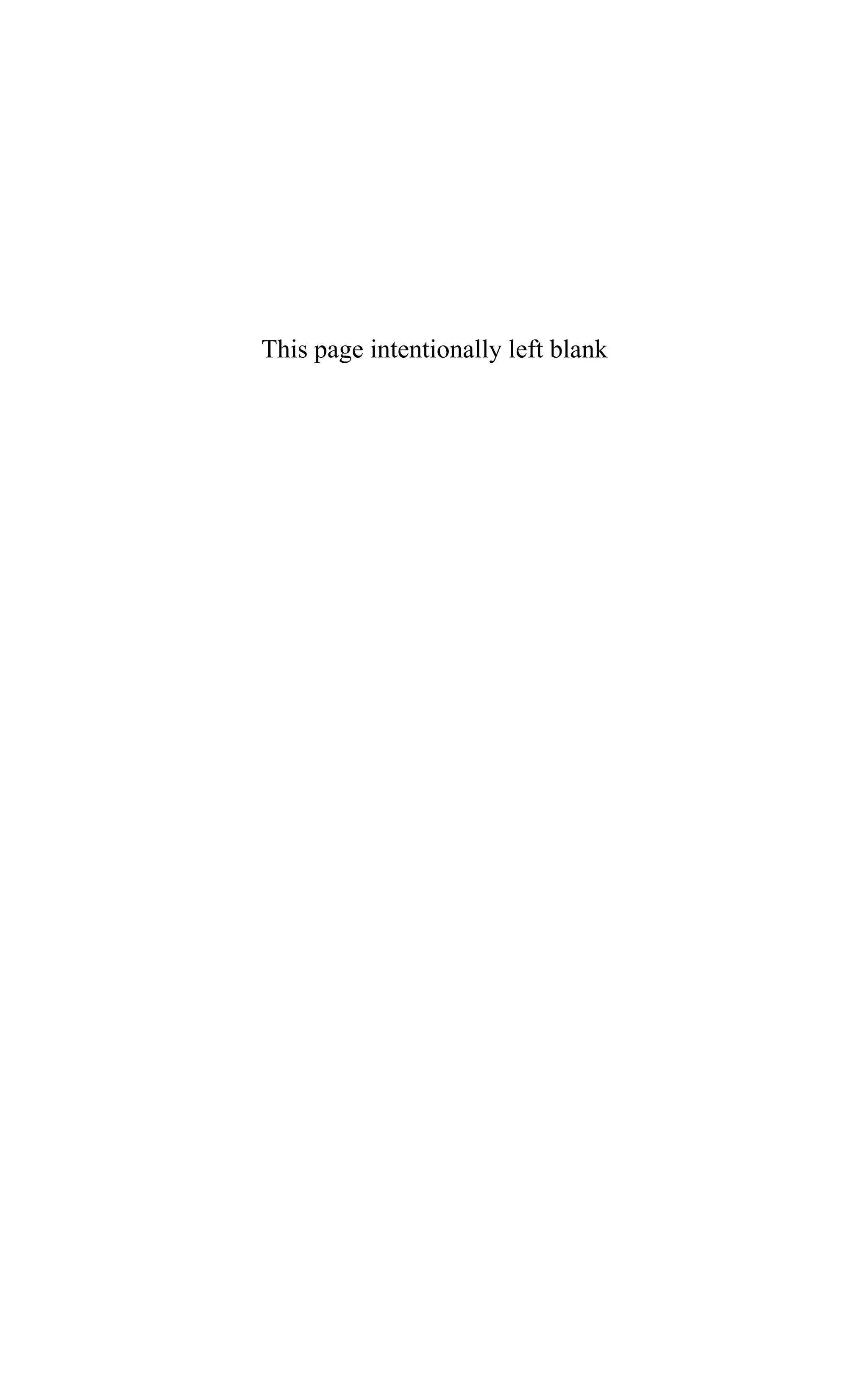 This page intentionally left blank
 