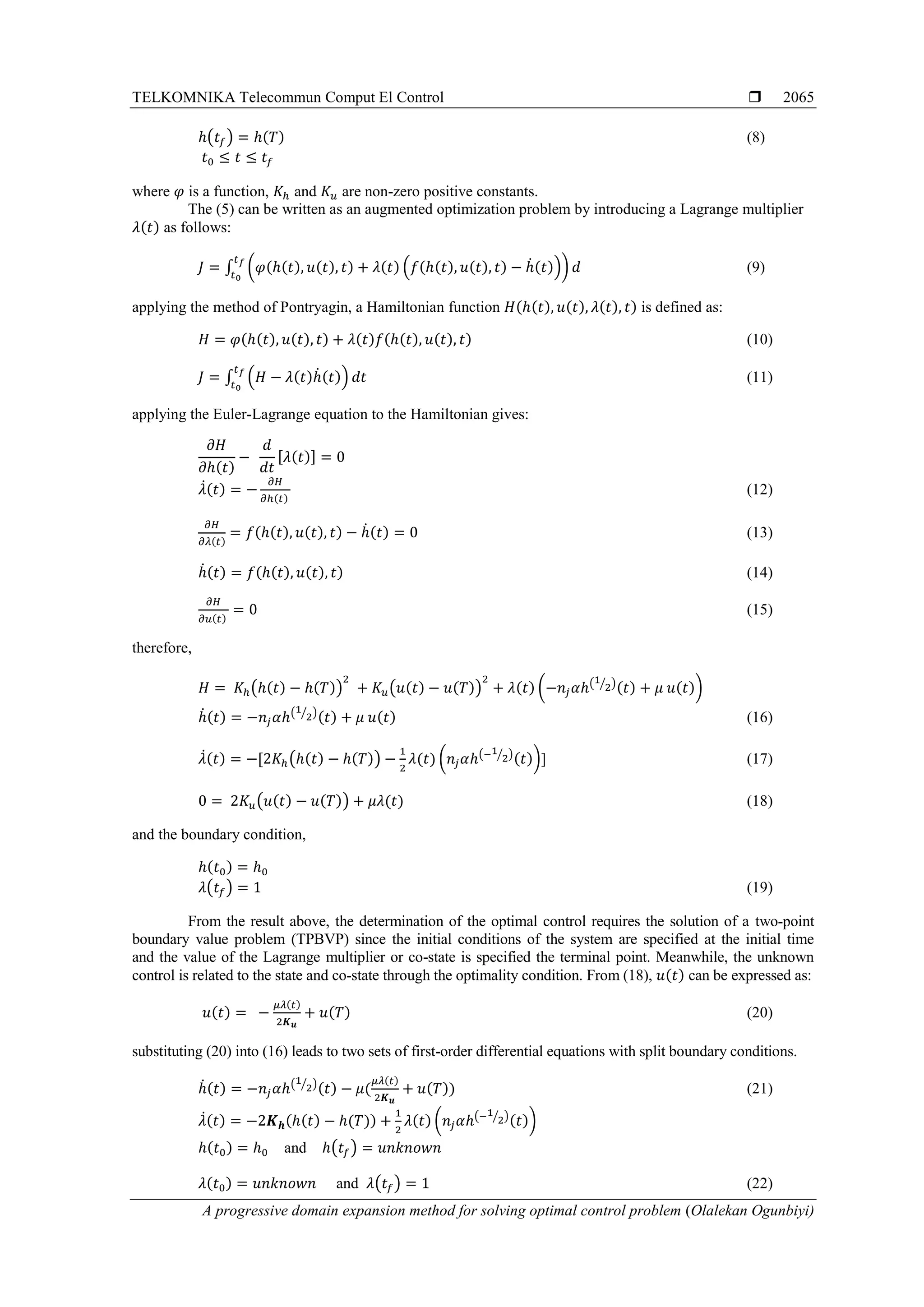 A progressive domain expansion method for solving optimal control ...