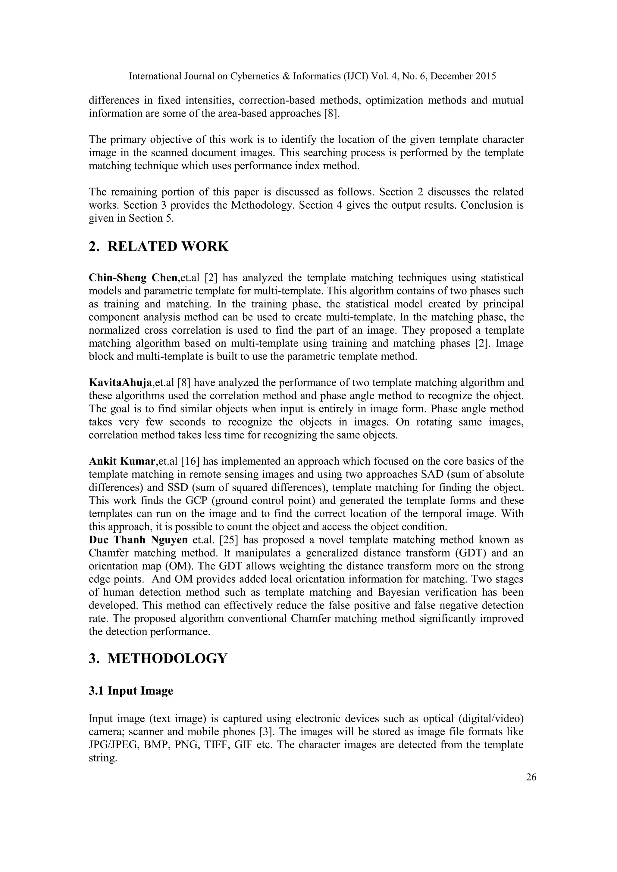 TEMPLATE MATCHING TECHNIQUE FOR SEARCHING WORDS IN DOCUMENT IMAGES | PDF