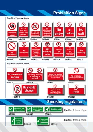 Safety Signs Total Construction | PDF