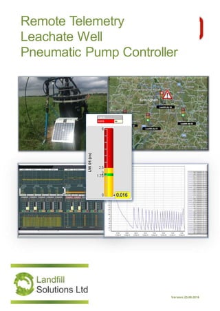 Version:25.09.2016
Remote Telemetry
Leachate Well
Pneumatic Pump Controller
 