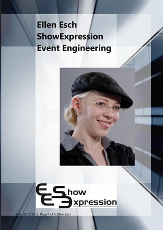 Sola, 26.12.2016, Page 1 of 4, Ellen Esch
Ellen Esch
ShowExpression
Event Engineering
 
