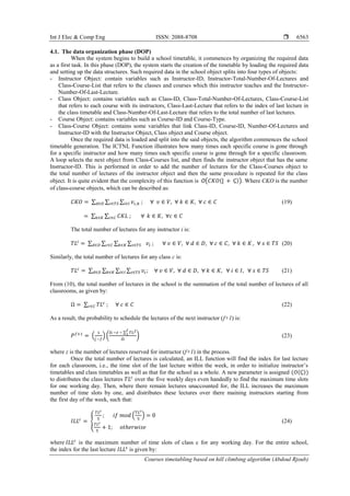 Courses timetabling based on hill climbing algorithm | PDF