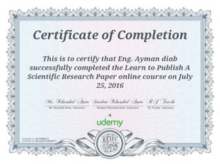 Learn to Publish A Scientific Research Paper