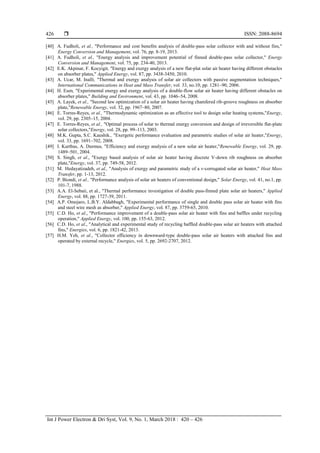 Review on Exergy and Energy Analysis of Solar Air Heater | PDF