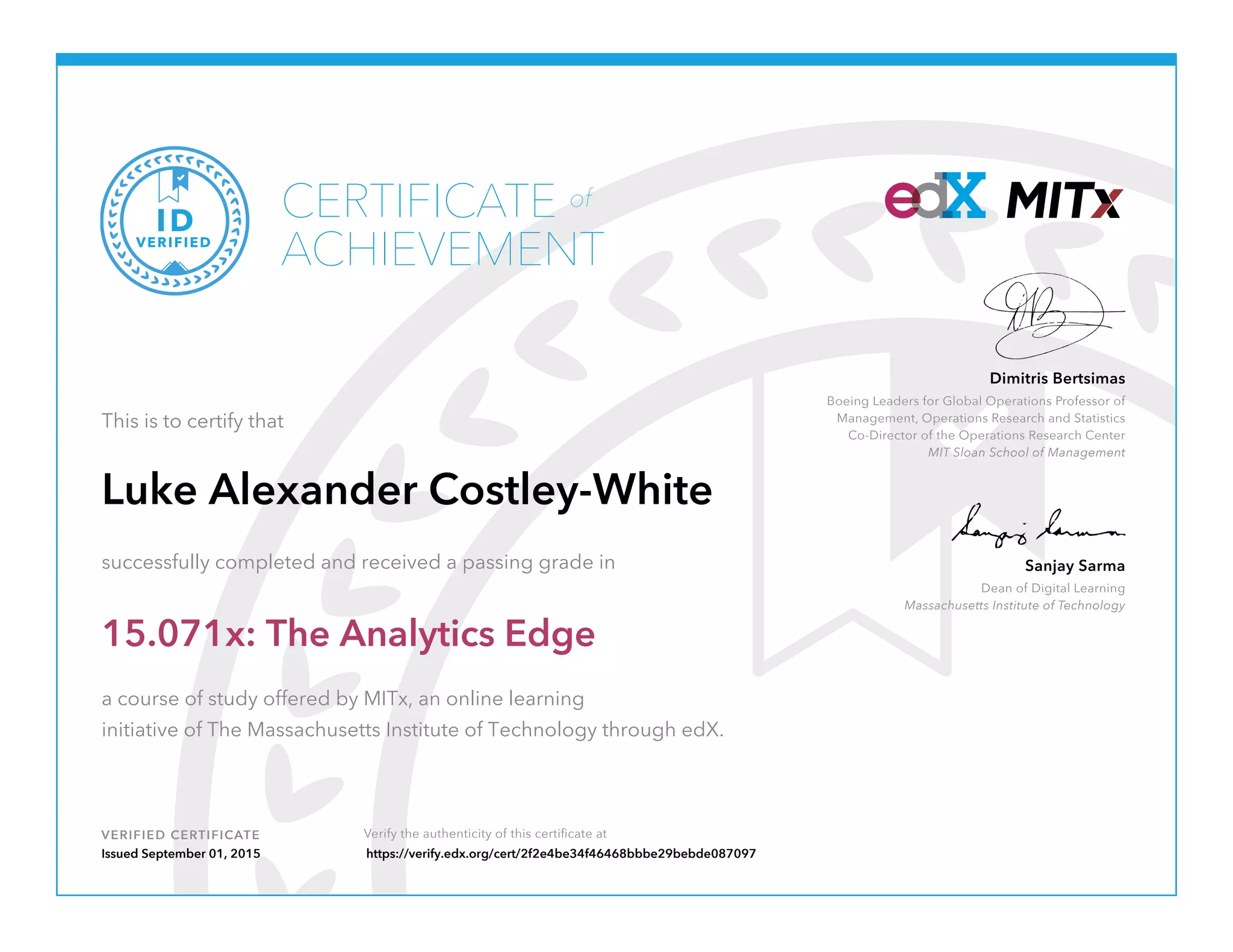 MIT Analytics Edge Certificate | PDF