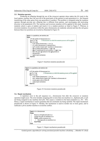 Guided genetic algorithm for solving unrelated parallel machine ...