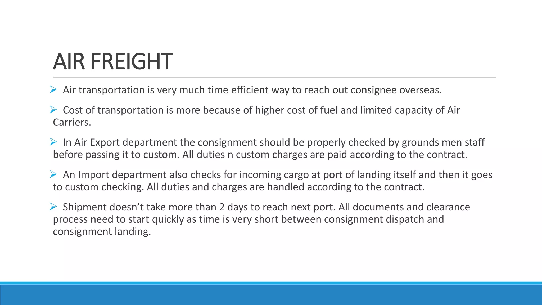 Air & Ocean Freight Operations | PPTX