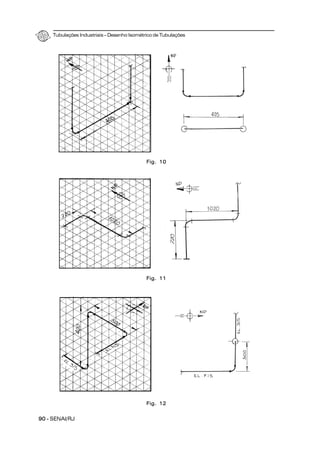 Tubulações Industriais – Desenho Isométrico de Tubulações
90 - SENAI/RJ
Fig. 10
Fig. 11
Fig. 12
 