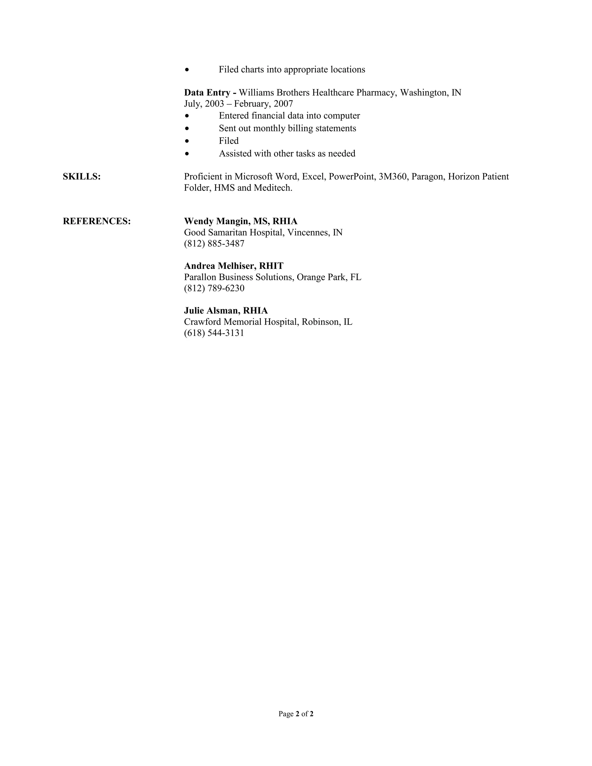ResumeJennifer Hudson PDF