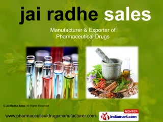 Manufacturer & Exporter of
 Pharmaceutical Drugs
 