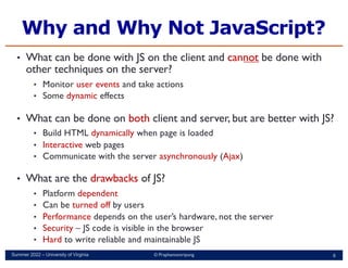 Comprehensive Introduction to JavaScript for Web Development | PDF