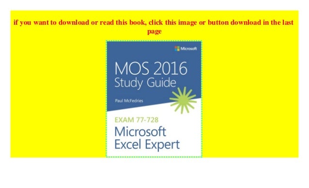 mos study guide for microsoft excel expert exam mo201 pdf mos study guide for microsoft excel expert exam mo201 pdf