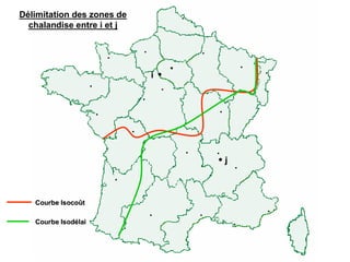 i
i
j
j
Courbe
Courbe Isoco
Isocoû
ût
t
Courbe
Courbe Isod
Isodé
élai
lai
Délimitation des zones de
chalandise entre i et j
 