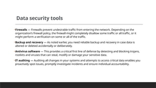 Data Security Management - Data Analytics | PPTX