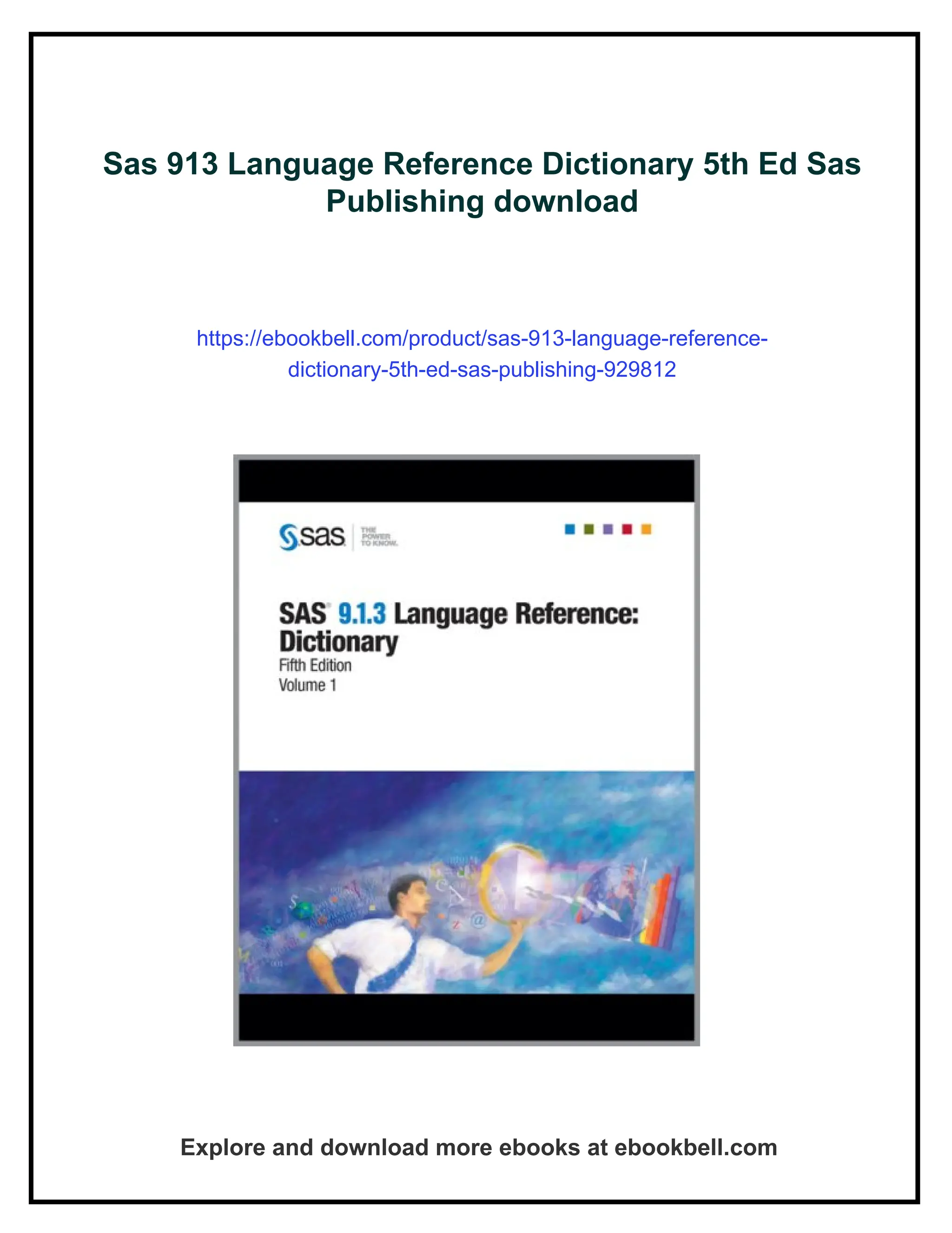 Sas 913 Language Reference Dictionary 5th Ed Sas
Publishing download
https://ebookbell.com/product/sas-913-language-reference-
dictionary-5th-ed-sas-publishing-929812
Explore and download more ebooks at ebookbell.com
 