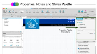 Properties, Notes and Styles Palette
Properties Palette
(Interactions)
 