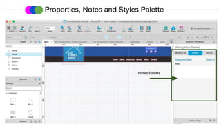 Properties, Notes and Styles Palette
Notes Palette
 