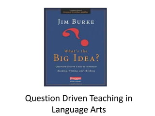 Question Driven Teaching in Language Arts 