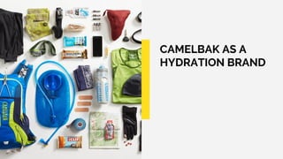 CAMELBAK AS A
HYDRATION BRAND
 