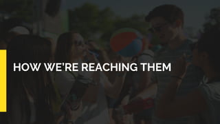 HOW WE’RE REACHING THEM
 