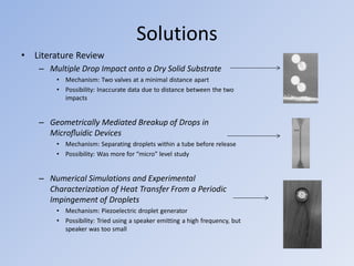 Multiple Water Droplet Impact Presentation | PDF