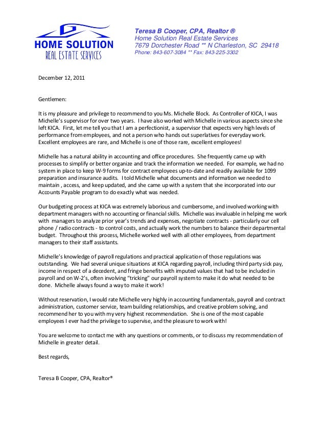 letter of recommendation t cooper cpa letter of recommendation