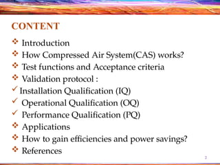 Validation of compressed air and nitrogen | PPTX