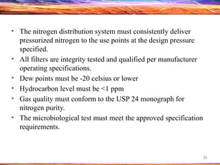 Validation of compressed air and nitrogen | PPTX