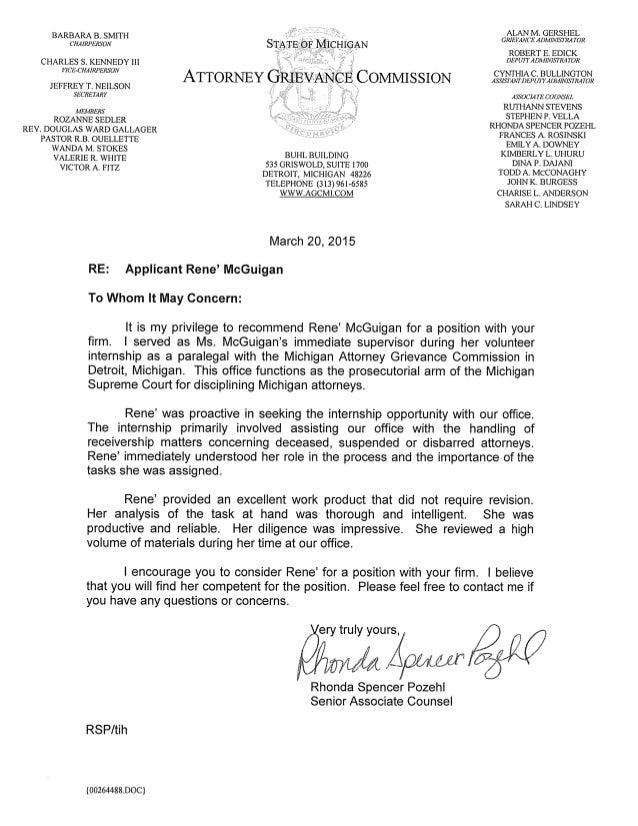 agc letter of recommendation letter of recommendation for attorney