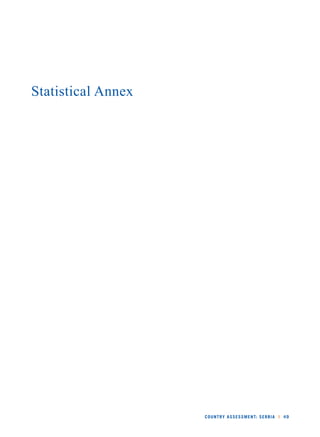 COUNTRY ASSESSMENT: SERBIA l 49 
Statistical Annex 
 