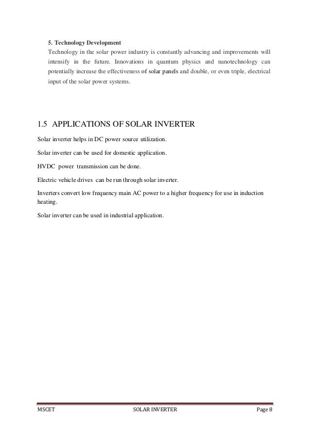 SOLAR INVERTER