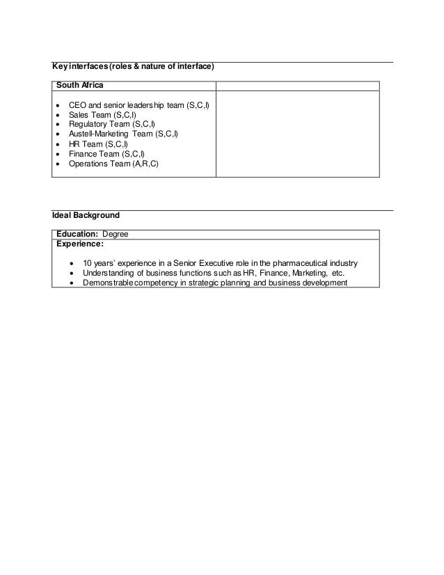 Chief Operating Officer Job Description