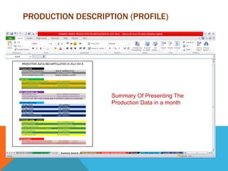 Production Recapitulation Template | PPTX