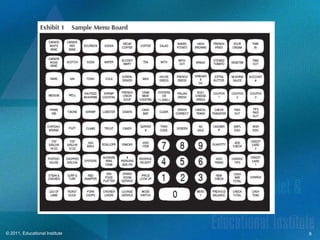 © 2011, Educational Institute   8
 