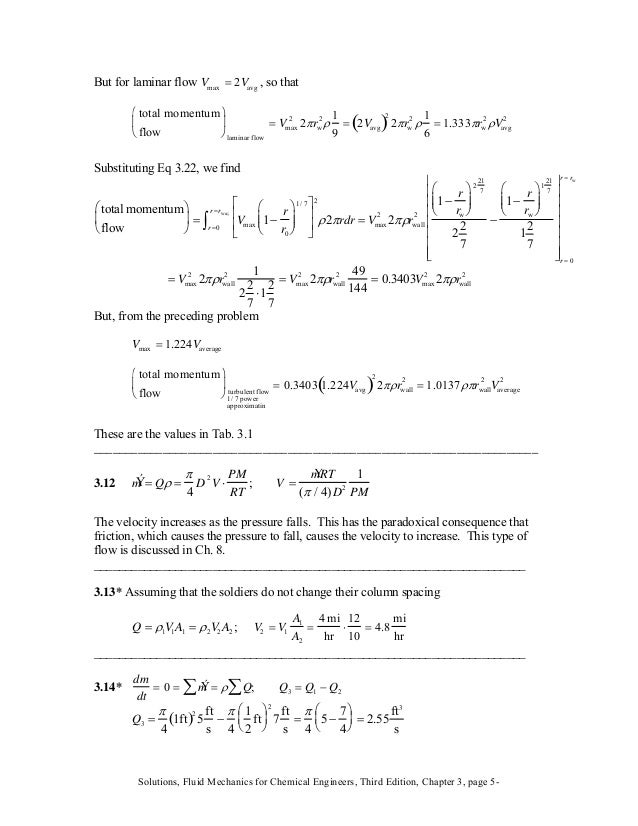 fluid mechanics for chemical engineers solution manual fundamentals of fluid mechanics 7th edition solution manual pdf