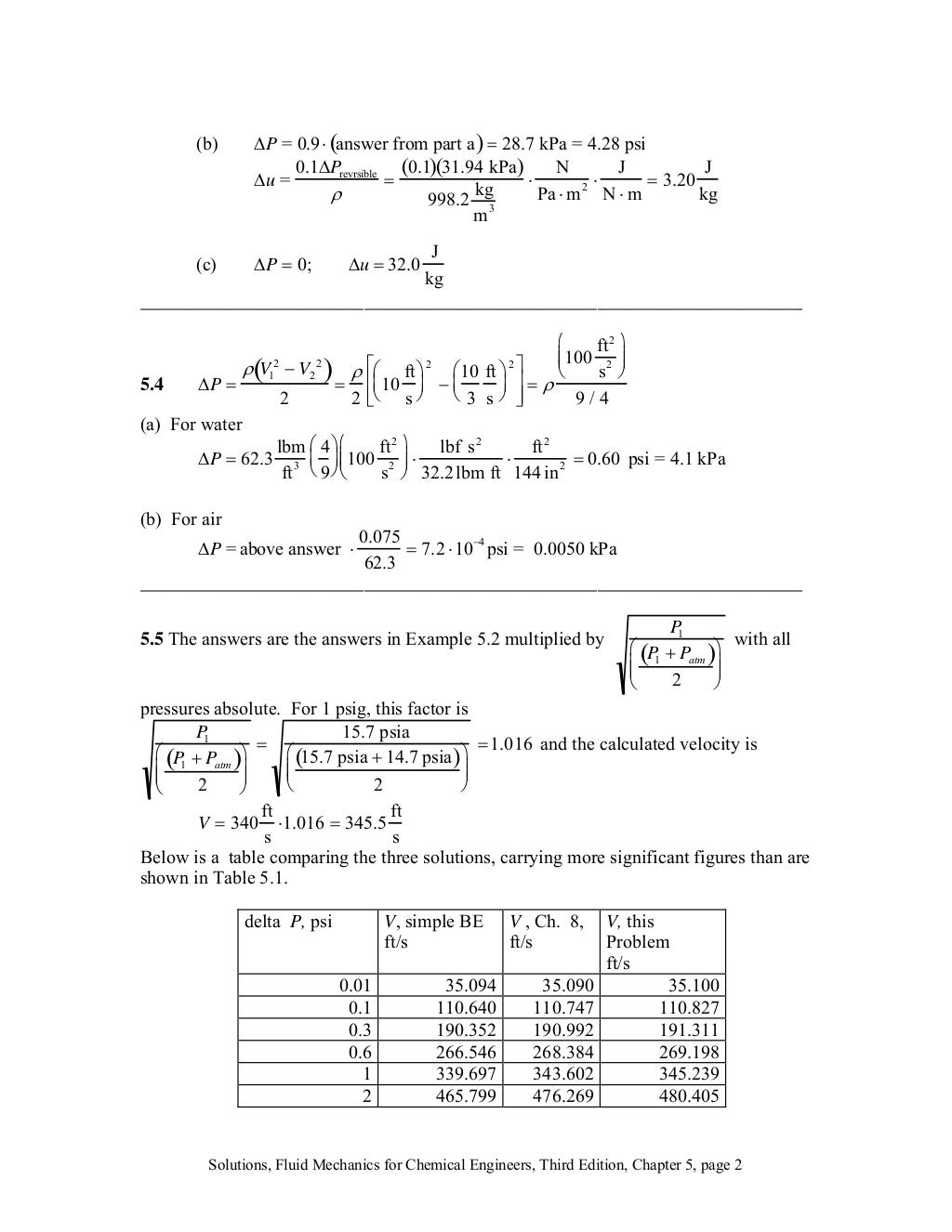 Fluid Mechanics for Chemical Engineers, 3rd Edition