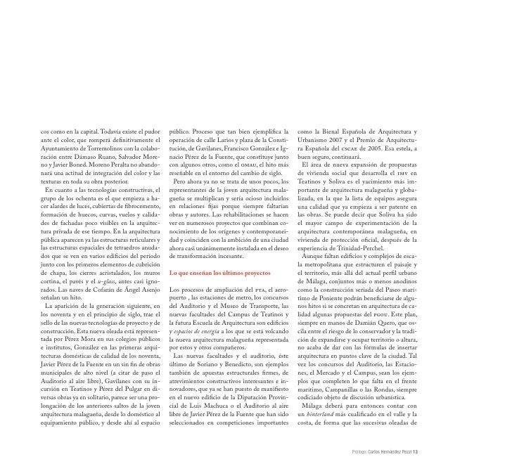 Málaga. El oficio de la Arquitectura Moderna 1968-2010.