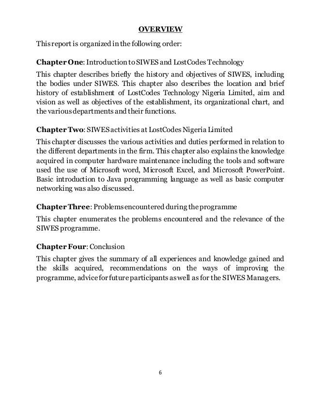 HISTORY OF SIWES IN NIGERIA PDF