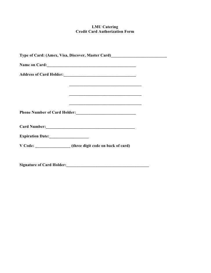 Perm Credit Card Auth Form